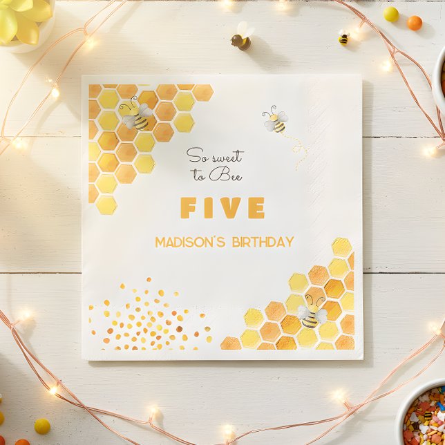 Guardanapo De Papel Tão doce de ser aniversário de criança (Criador carregado)