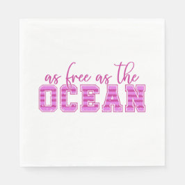 Guardanapo De Papel Tão livre quanto o oceano