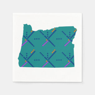 Guardanapo De Papel Tapete do aeroporto de Portland Oregon PDX