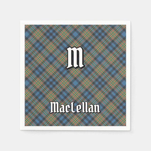 Guardanapo De Papel Tartan Antigo do Clã MacLellan (Frente)
