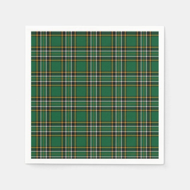 Guardanapo De Papel Tartan Nacional Irlandês (Frente)