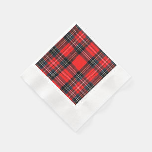 Guardanapo De Papel Tartan real do vintage