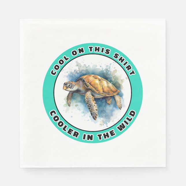 Guardanapo De Papel Tartaruga marinha (Frente)