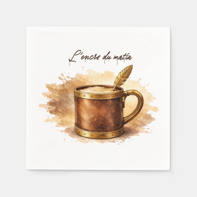 Guardanapo De Papel Tasse l'encre du matin (Frente)