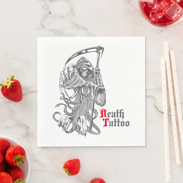 Guardanapo De Papel Tatuagem da morte (Criador carregado)