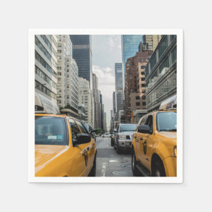 Guardanapo De Papel Táxis de táxi amarelos de New York