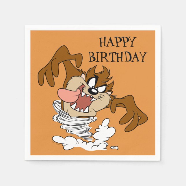 Guardanapo De Papel TAZ™ Whirling Tornado (Frente)