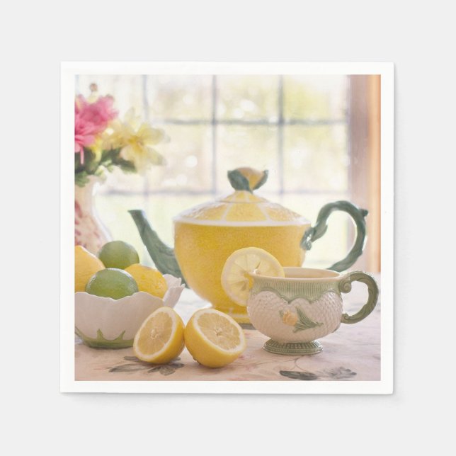Guardanapo De Papel Tea and Lemon Paper Napkins (Frente)