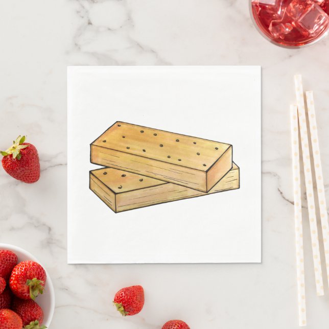 Guardanapo De Papel Tea Biscuits British Bakery, De Pão Escocês (Insitu)