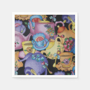 Guardanapo De Papel Teacups e bules