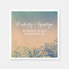 Guardanapo De Papel Teal Beach Wedding