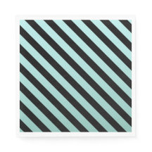 Teal Elegante E Preto Estirpados