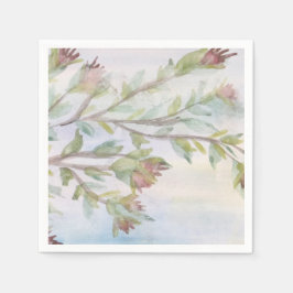 Guardanapo De Papel Teal Green e Burgundy