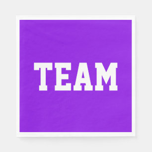 Guardanapo De Papel TEAM Esportivo Texto Atlético Branco em Roxo Vibra