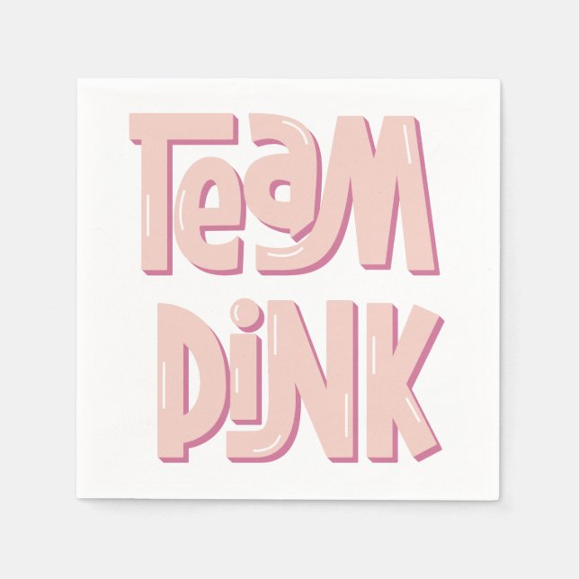 Guardanapo De Papel Team Pink Paper Napkin (Frente)