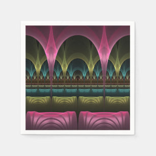 Guardanapo De Papel Teatro de Fantasia, Abstrato de Arte Fractal Color