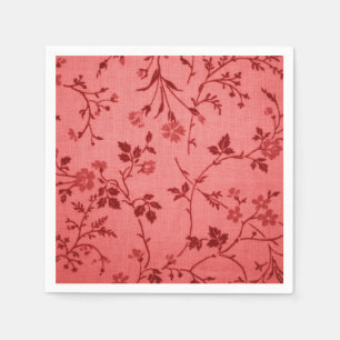 Guardanapo De Papel Tecido vermelho de paisley como o olhar de linho