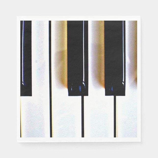 Guardanapo De Papel Teclado, preto e branco (Frente)