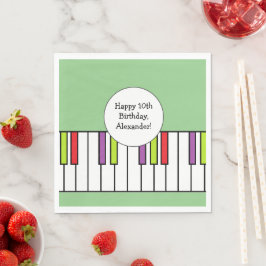 Guardanapo De Papel Teclas de Piano Música Festa de Aniversário Idade 