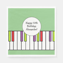 Guardanapo De Papel Teclas de Piano Música Festa de Aniversário Idade