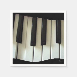 Guardanapo De Papel Teclas do teclado/piano