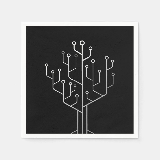 Guardanapo De Papel Tecnologia de Engenheiro de Codificador de Árvore  (Frente)