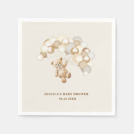 Guardanapo De Papel Teddy Bear Baby Shower