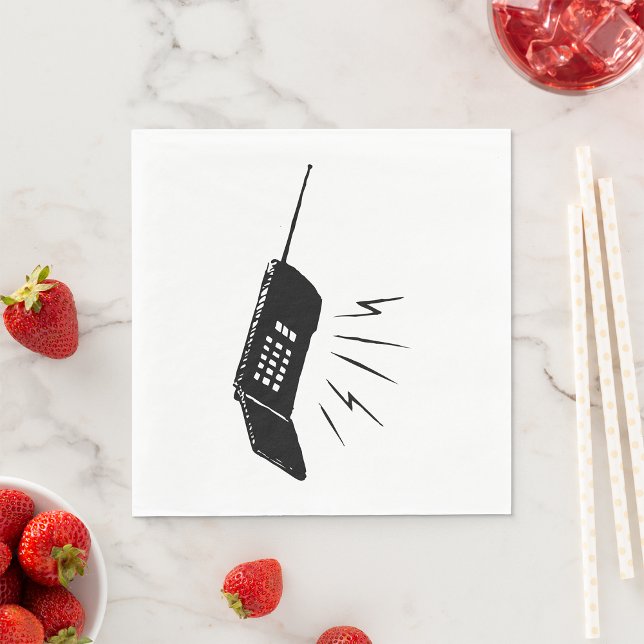 Guardanapo De Papel Telefone celular antigo Napkins (Criador carregado)