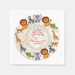 Guardanapo De Papel Tema da Floresta: No Chá de fraldas Selvagem Napki