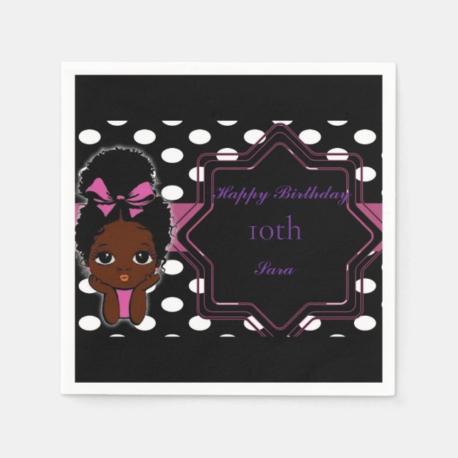 Guardanapo De Papel Tema da Garota de Vidro (Frente)