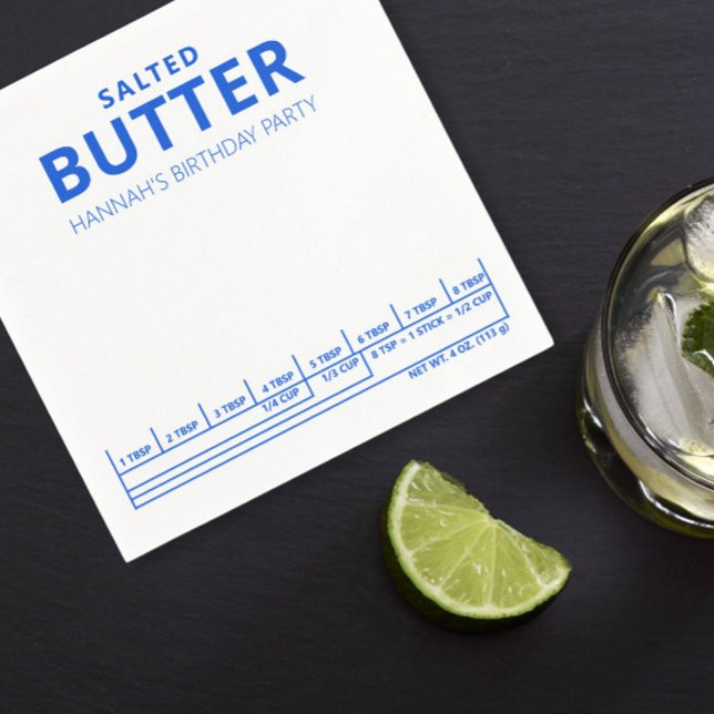 Guardanapo De Papel Tema da manteiga de Festa de aniversário engraçada (Criador carregado)