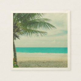 Guardanapo De Papel Tema da Praia Retroativa