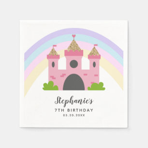 Guardanapo De Papel Tema da Princesa das Festas de aniversário do Cas