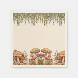 Guardanapo De Papel Tema de Boho do Mushroom