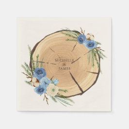 Guardanapo De Papel Tema de Casamento Rustic Woodland