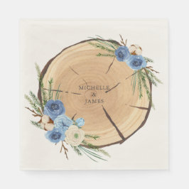 Guardanapo De Papel Tema de Casamento Rustic Woodland