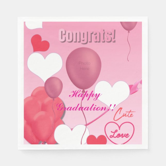 Guardanapo De Papel Tema de Graduação (Frente)