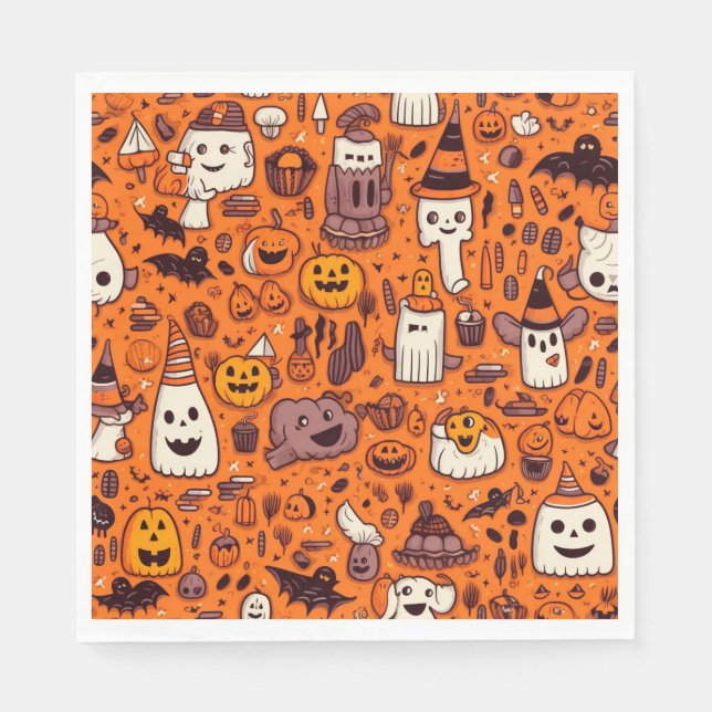 Guardanapo De Papel Tema de Halloween (Frente)