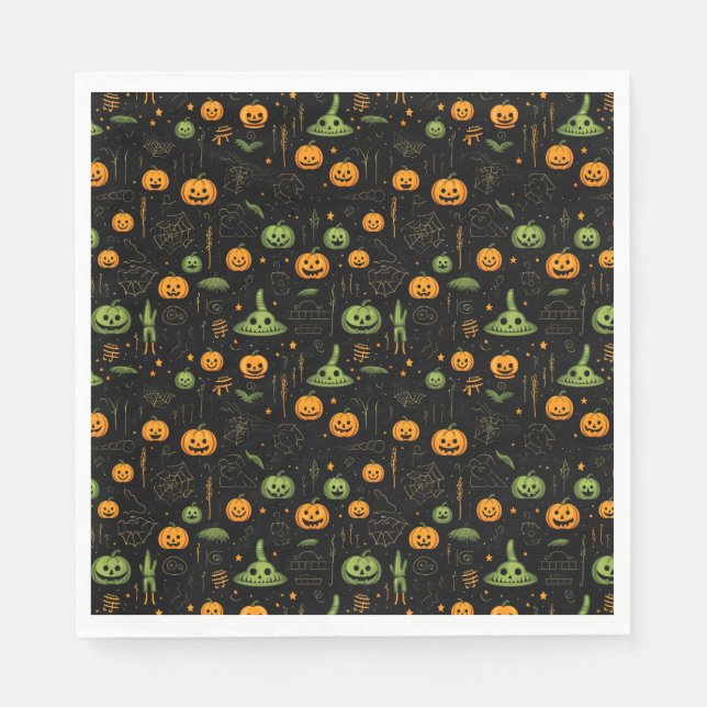 Guardanapo De Papel Tema de Halloween (Frente)