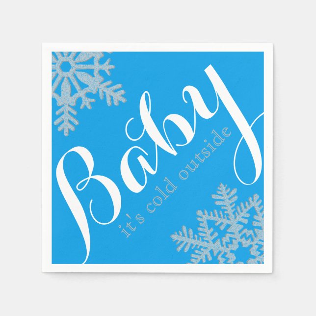 Guardanapo De Papel Tema de inverno Napkins (Frente)