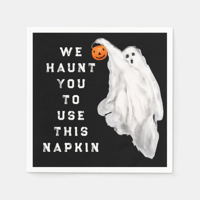 Guardanapo De Papel Tema do Booze e Cocktails do Halloween (Frente)