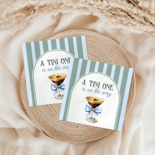 Guardanapo De Papel Tema Do Café Espresso Martini Chá de fraldas Azul 