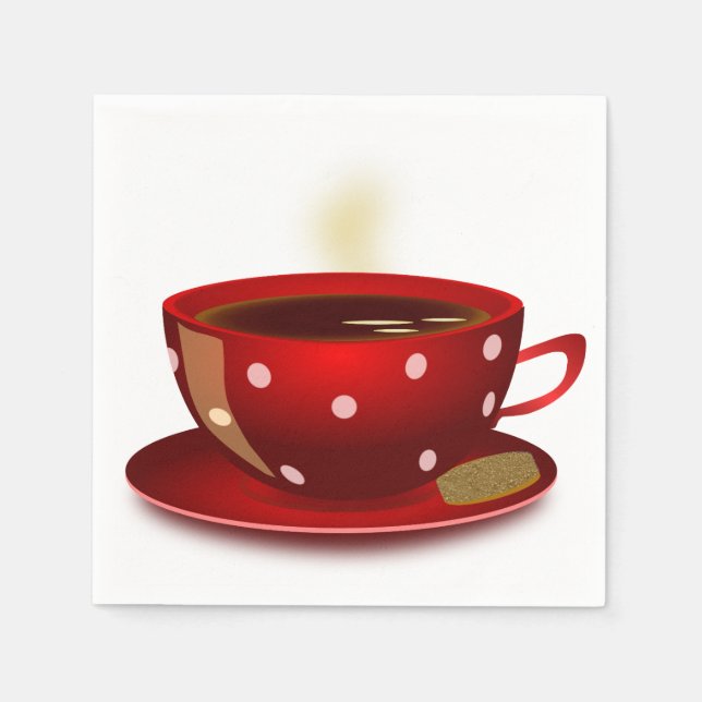 Guardanapo De Papel Tema do café Napkins (Frente)