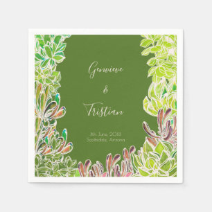 Guardanapo De Papel Tema do Deserto Recepção de casamento Coquetel Nap