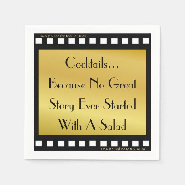 Guardanapo De Papel Tema do Filme Cocktail Party Napkins (Frente)