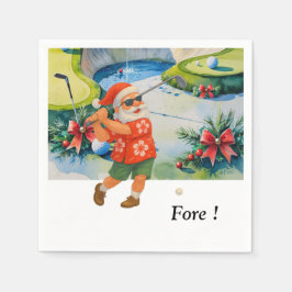 Guardanapo De Papel Tema do Golf no Verão de julho no Havaí
