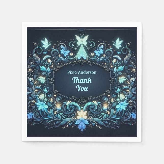 Guardanapo De Papel Tema do Partido Fada Brilhante - Conto de Feira De (Frente)