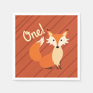 Guardanapo De Papel Tema do primeiro aniversario Colorido de Fox