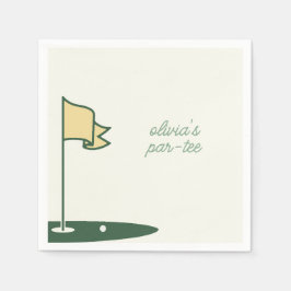 Guardanapo De Papel Tema Golf Aniversário Par-Tee Napkins