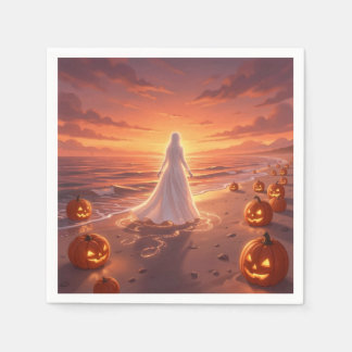 Guardanapo De Papel Tema Halloween Praia